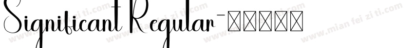Significant Regular字体转换